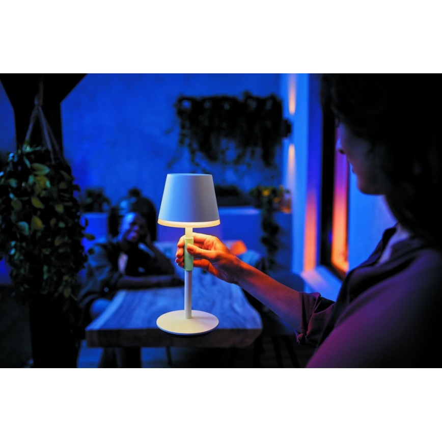 Philips-LED RGBW Himmennettävä kosketuslamppu Hue GO LED/6,2W/230V 2000-6500K IP54