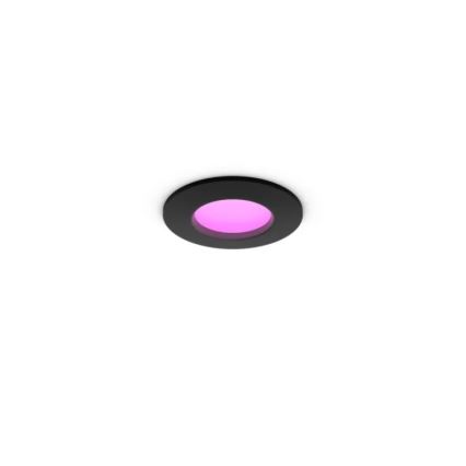 Philips - LED RGBW himmennettävä kylpyhuoneen upotettava valaisin Hue SLIM LED/8,3W/230V 1000-20000K musta P44