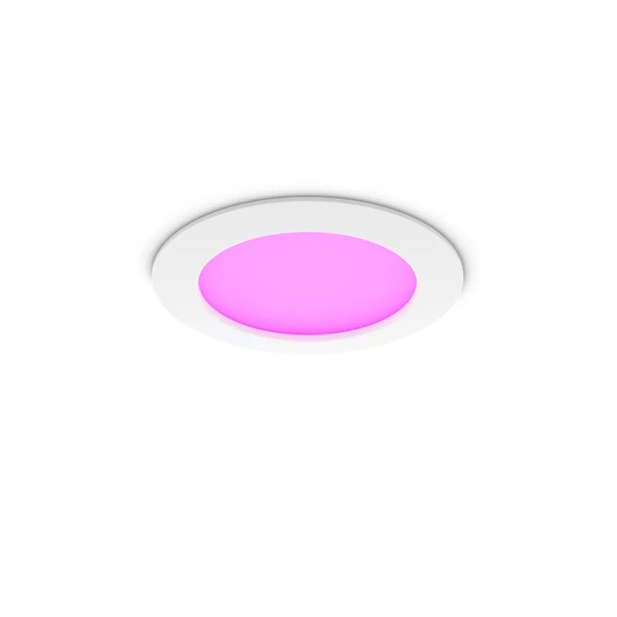 Philips - LED RGBW himmennettävä kylpyhuoneen upotettava alasvalaisin Hue SLIM LED/12W/230V 1000-20000K valkoinen IP44