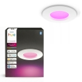 Philips - LED RGBW himmennettävä kylpyhuoneen uppoasennettava alasvalo Hue SLIM LED/8,3W/230V 1000-20000K valkoinen IP44