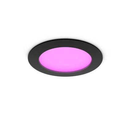 Philips - himmennettävä LED RGBW kylpyhuoneen alasvalaisin Hue SLIM LED/12W/230V 1000-20000K musta IP44