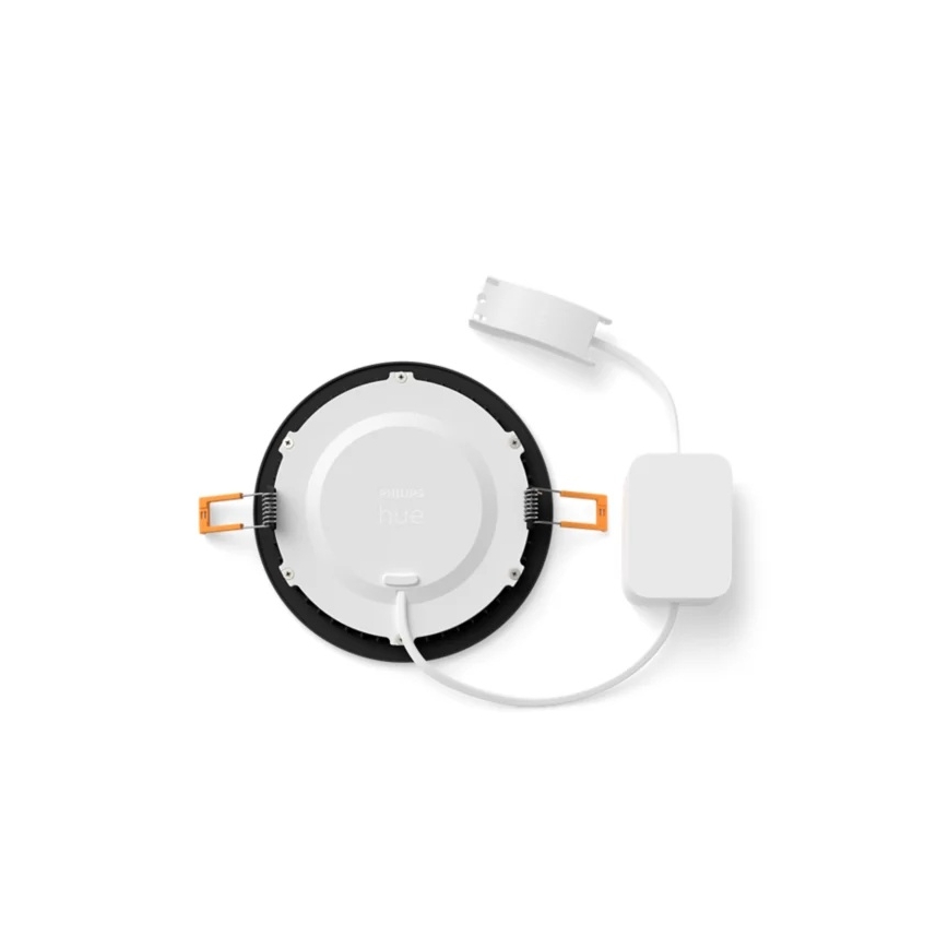 Philips - himmennettävä LED RGBW kylpyhuoneen alasvalaisin Hue SLIM LED/12W/230V 1000-20000K musta IP44