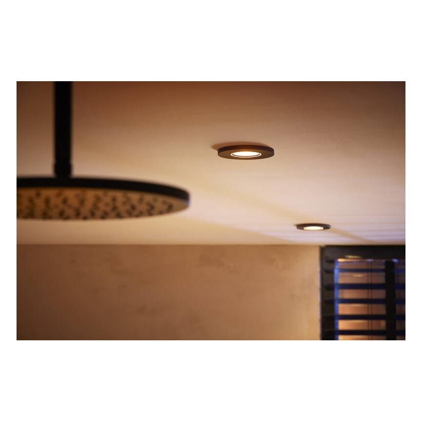 Philips - LED RGBW Himmennettävä kylpyhuoneen upotettava valo Hue XAMENTO GU10/5,7W/230V IP44 2200-6500K