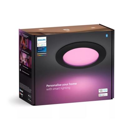 Philips - LED RGBW Himmennettävä kylpyhuoneen kattovalaisin Hue SLIM LED/12W/230V IP44 2200-6500K