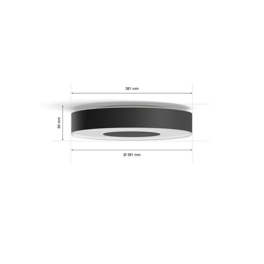 Philips - LED RGBW Himmennettävä kylpyhuonevalo Hue XAMENTO LED/33,5W/230V IP44 d. 381 mm 2000-6500K