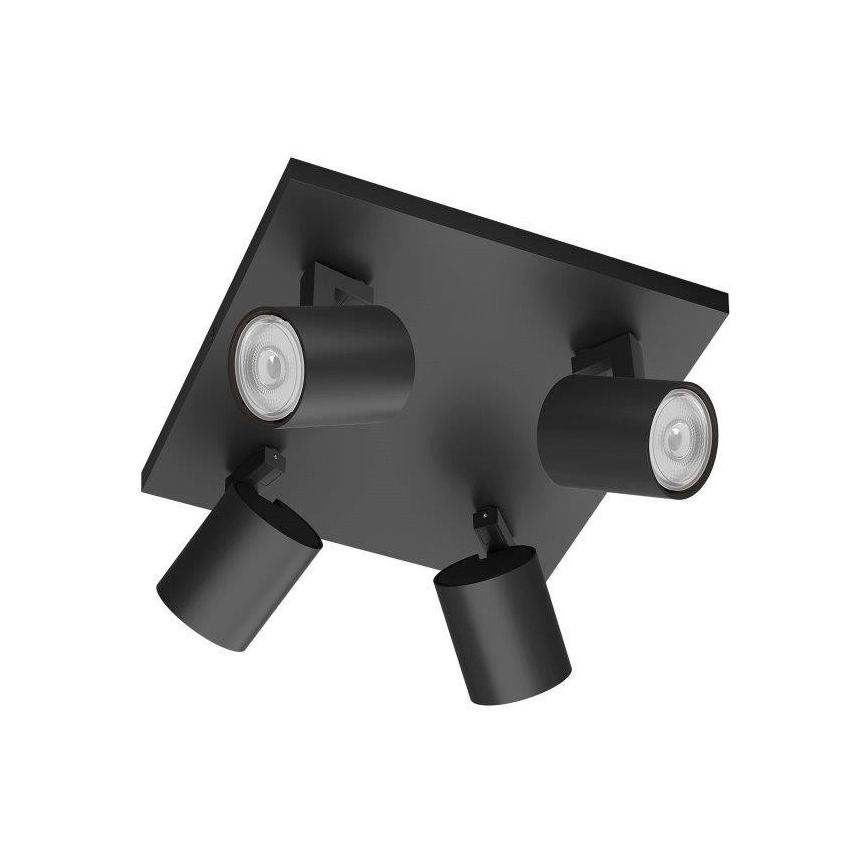 Philips - LED RGBW himmennettävä kohdevalaisin RUNNER 4xGU10/6,5W/230V 2700-6500K musta