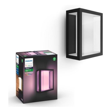Philips - LED RGBW himmennettävä ulkokäyttöön tarkoitettu seinävalaisin Hue IMPRESS 2xLED/8W/230V IP44