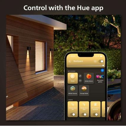 Philips - LED RGBW Himmennettävä ulkoseinävalaisin Hue RESONATE LED/8W/230V 2000–6500K IP44