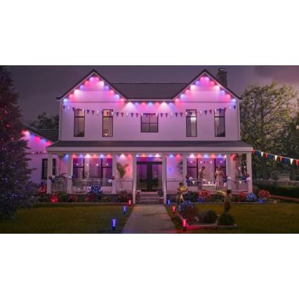 Philips - LED RGBW himmennettävä ulkovaloketju Hue FESTAVIA 32xLED 18m 1000-20000K IP65