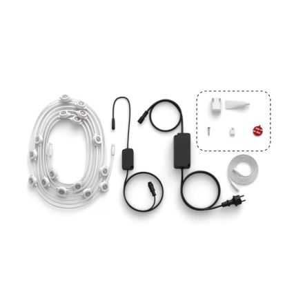 Philips - LED RGBW himmennettävä ulkovaloketju Hue FESTAVIA 32xLED 18m 1000-20000K IP65