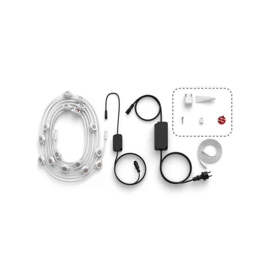 Philips - LED RGBW himmennettävä ulkovaloketju Hue FESTAVIA 32xLED 18m 1000-20000K IP65