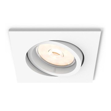 Philips - LED RGBW himmennettävä upotettava alasvalo DONEGAL 1xGU10/4,8W/230V + kaukosäädin