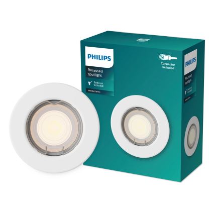 Philips - LED RGBW himmennettävä uppovalaisin PERIDOT 1xGU10/6W/230V valkoinen + kaukosäädin