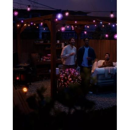 Philips - LED RGBW Jatkettava himmennettävä ulkovaloketju Hue FESTAVIA 30xLED 21m IP65