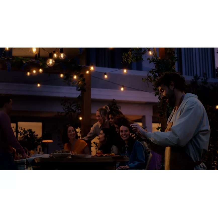 Philips - LED RGBW pidennettävä ja himmennettävä ulkovalosarja Hue FESTAVIA 10xLED 7m IP65