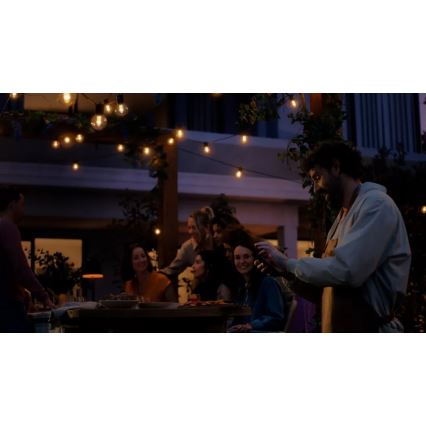 Philips - LED RGBW Jatkettava, himmennettävä ulkovalosarja Hue FESTAVIA 20xLED 14m IP65