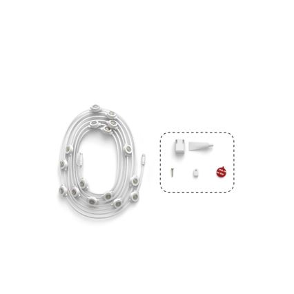 Philips - LED RGBW Jatkettava, himmennettävä ulkokäyttöön tarkoitettu valoketju Hue FESTAVIA 16xLED 9m 1000-20000K IP65