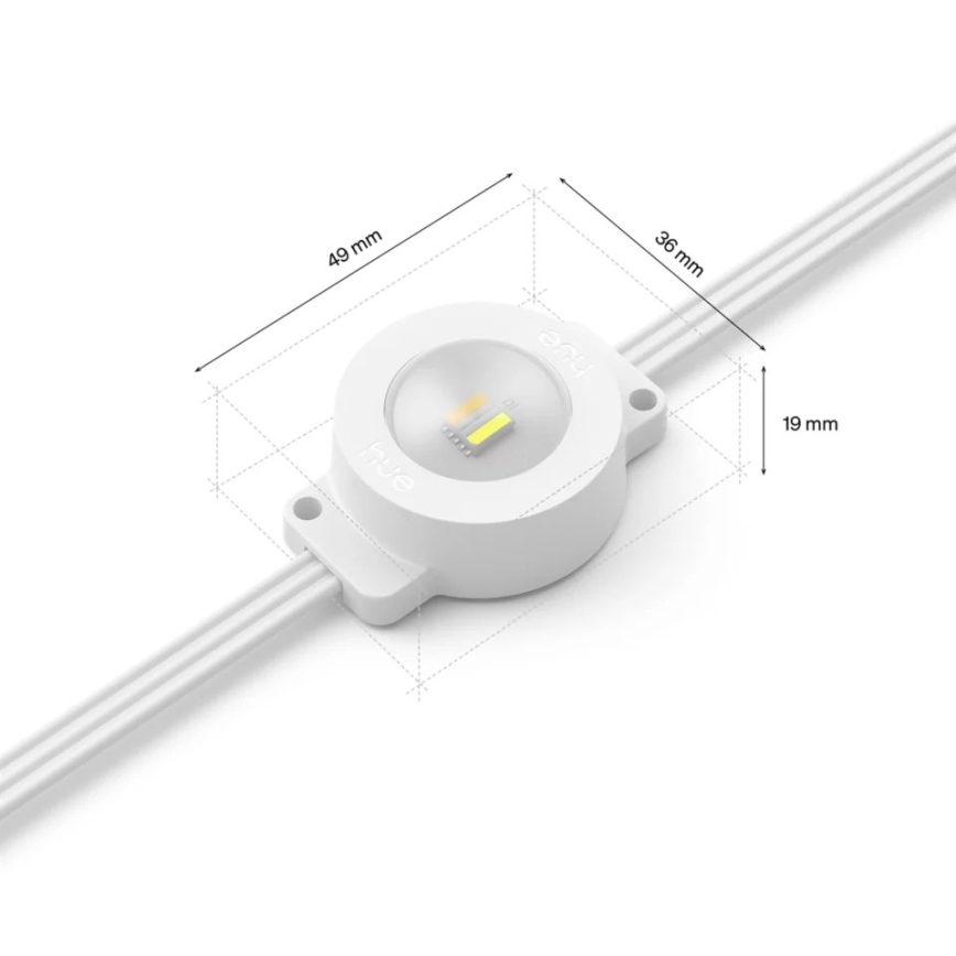 Philips - LED RGBW Jatkettava, himmennettävä ulkokäyttöön tarkoitettu valoketju Hue FESTAVIA 16xLED 9m 1000-20000K IP65