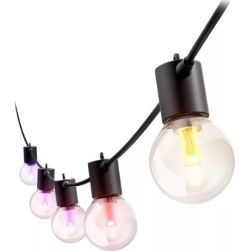 Philips - LED RGBW pidennettävä ja himmennettävä ulkovalosarja Hue FESTAVIA 10xLED 7m IP65