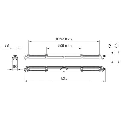 Philips - LED-tekninen loisteputkivalaisin CORELINE LED/25W/230V 120 cm IP66