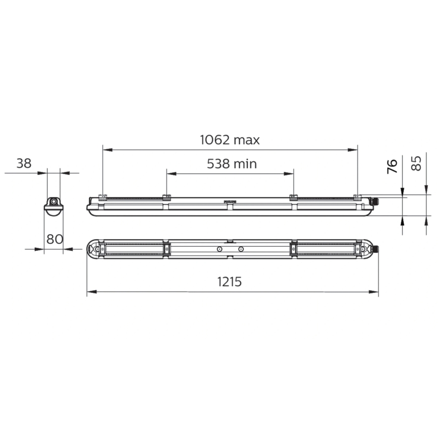 Philips - LED-tekninen loisteputkivalaisin CORELINE LED/25W/230V 120 cm IP66
