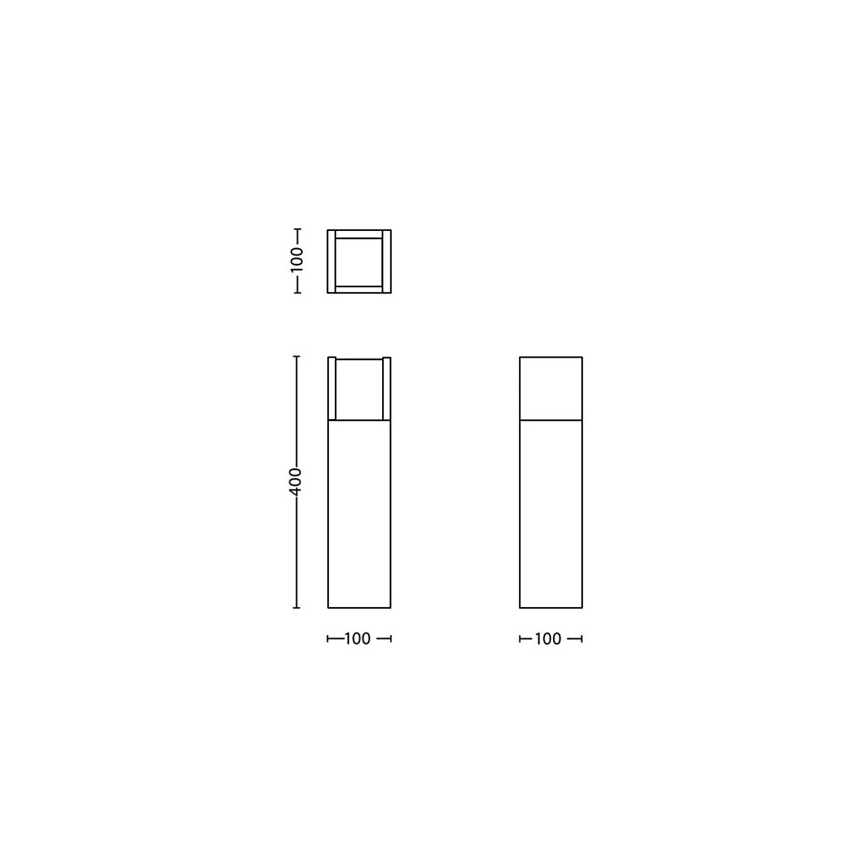 Philips - LED-ulkolamppu LED/3,8W/230V 40 cm 3000K IP44