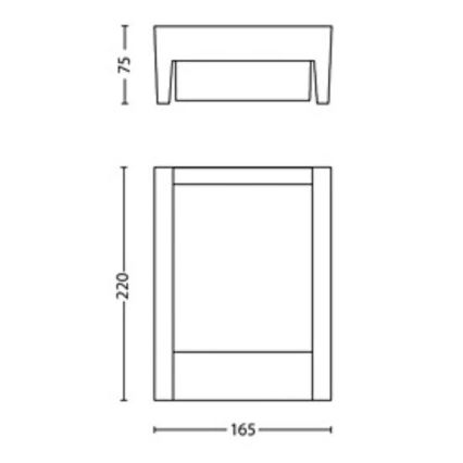 Philips - LED-ulkoseinävalaisin ARBOUR LED/3,8W/230V 2700K IP44