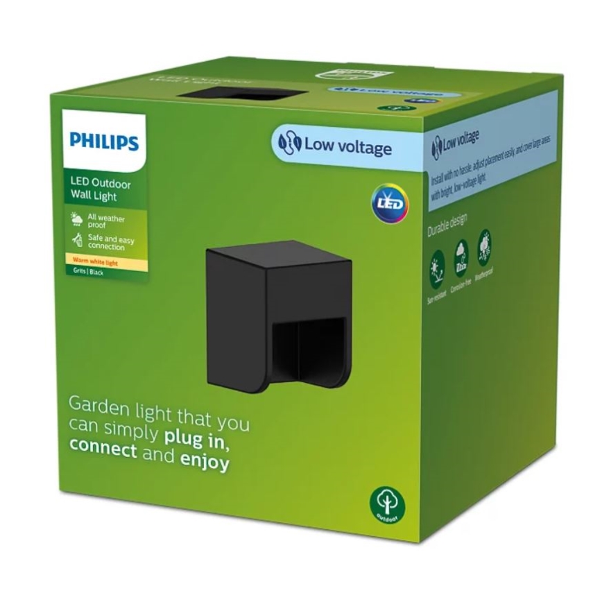 Philips - LED-ulkoseinävalaisin GRITS LED/1,5W/24V IP44