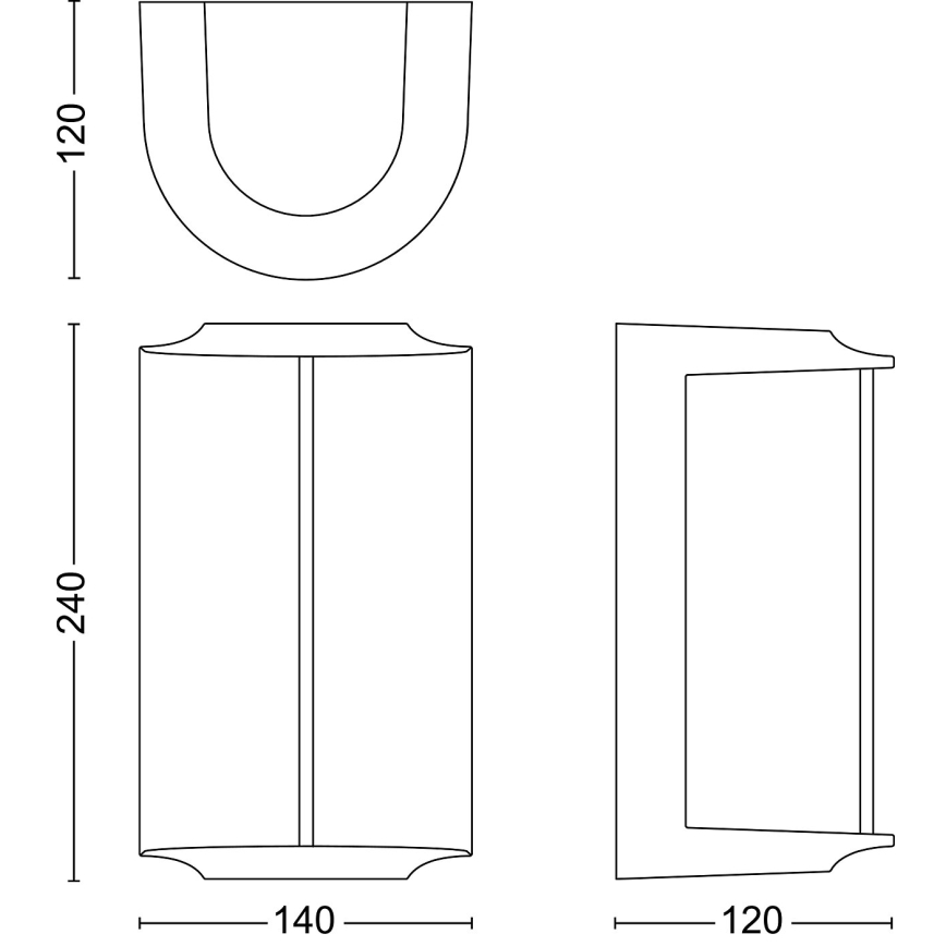 Philips - LED-ulkoseinävalaisin REESE LED/4,3W/230V 2700K IP44