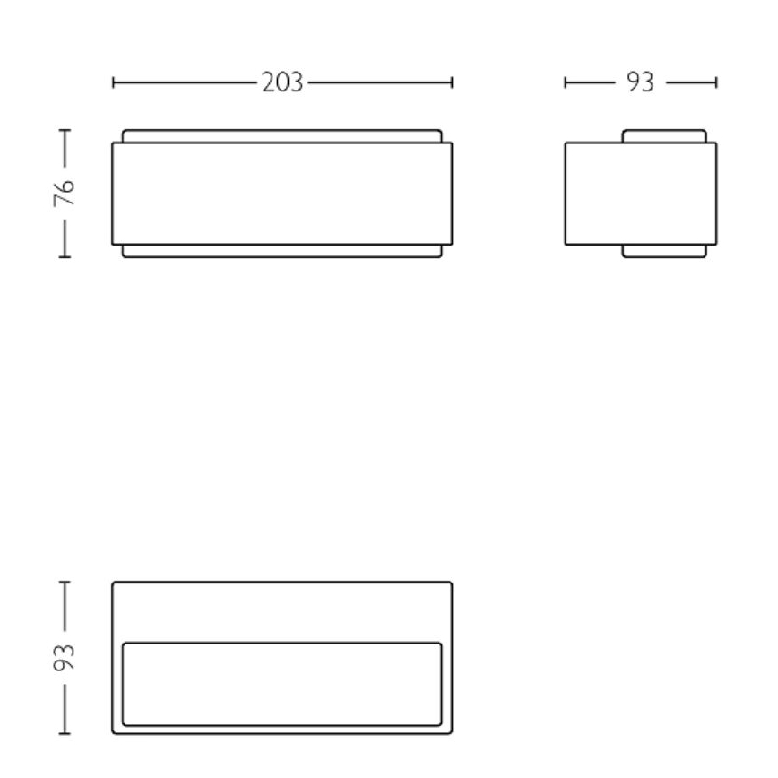 Philips - LED-ulkoseinävalaisin STRATOSPHERE LED/3,8W/230V 2700K IP44