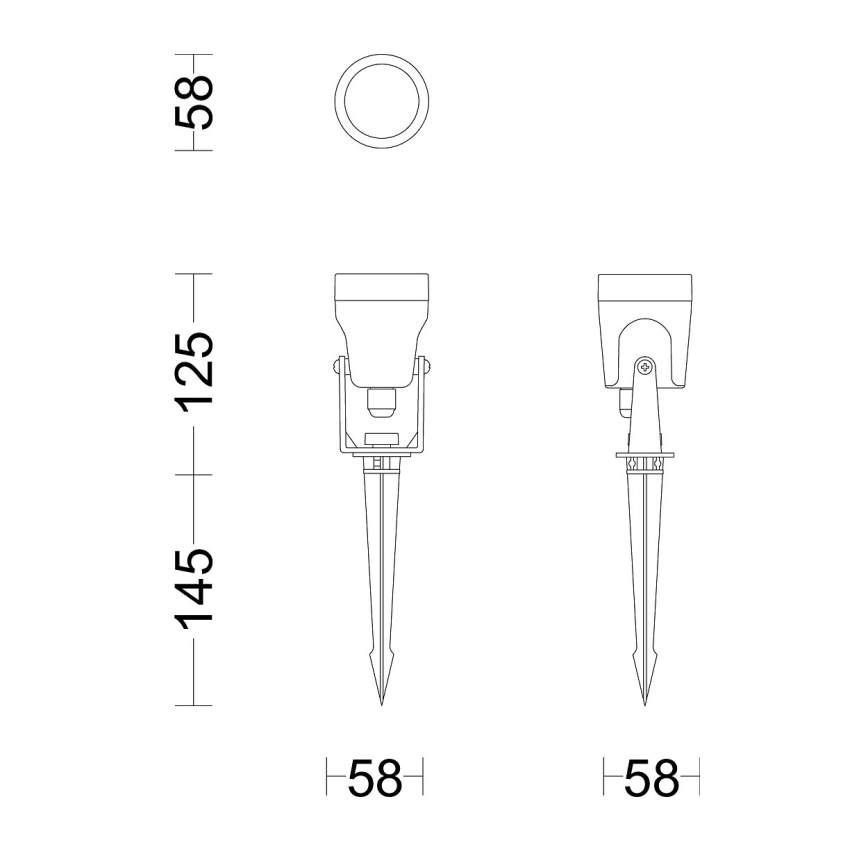 Philips - LED-ulkovalaisin GARDENLINK REUEL LED/1,5W/24V 2700K IP44