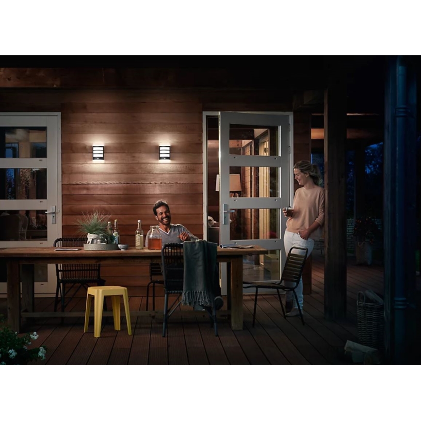 Philips - LED Ulkovalo anturilla PYTHON LED/3,8W/230V IP44