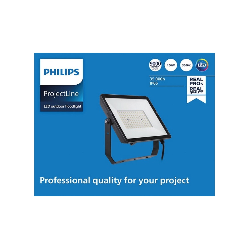 Philips - LED-ulkovalonheitin PROJECTLINE LED/100W/230V IP65 3000K