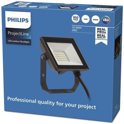 Philips - LED-ulkovalonheitin PROJECTLINE LED/10W/230V IP65 4000K