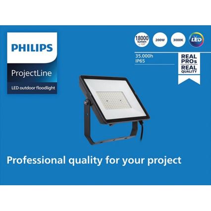 Philips – LED-ulkovalonheitin PROJECTLINE LED/200W/230V IP65 3000K