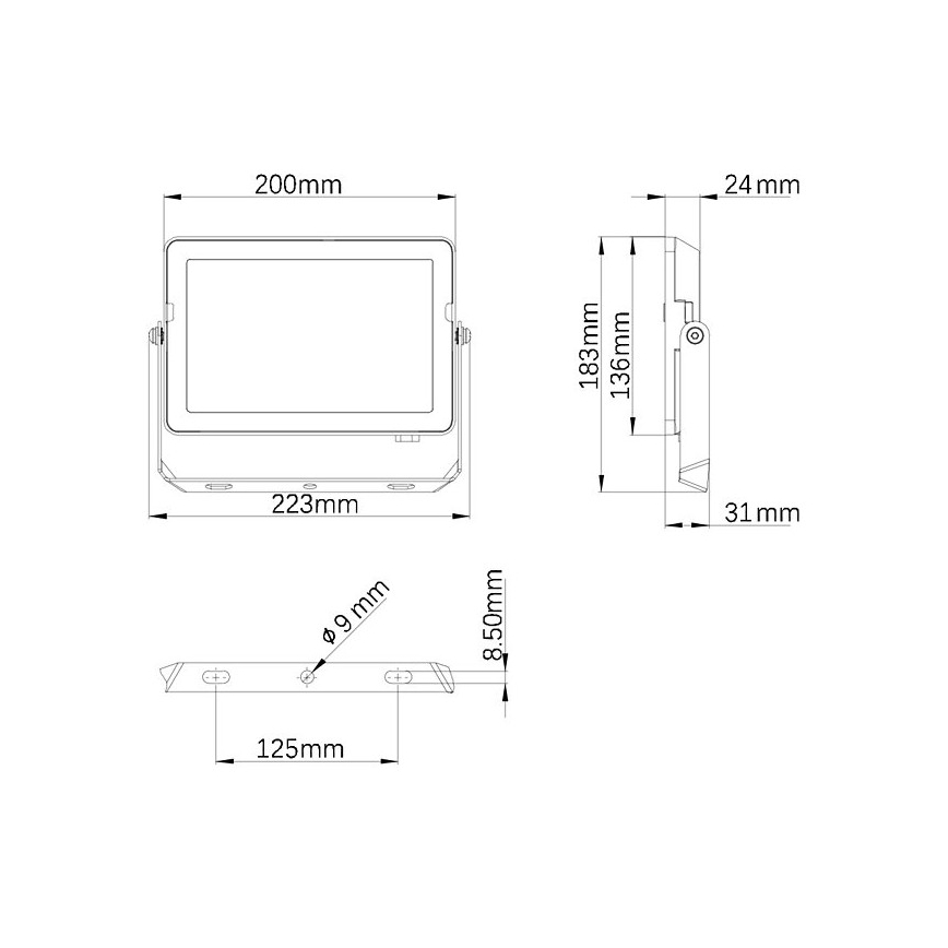 Philips - LED-ulkovalonheitin PROJECTLINE LED/50W/230V IP65 4000K