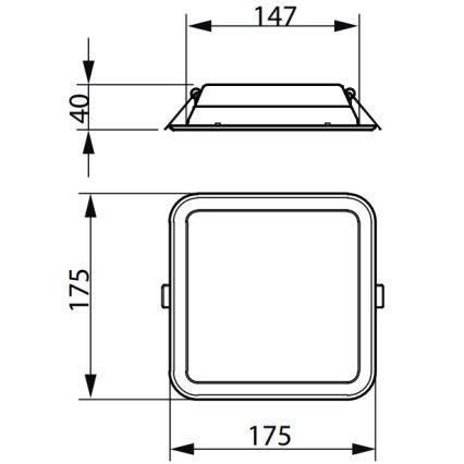 Philips - LED upotettava valo LEDINAIRE SLIM LED/10,5W/230V