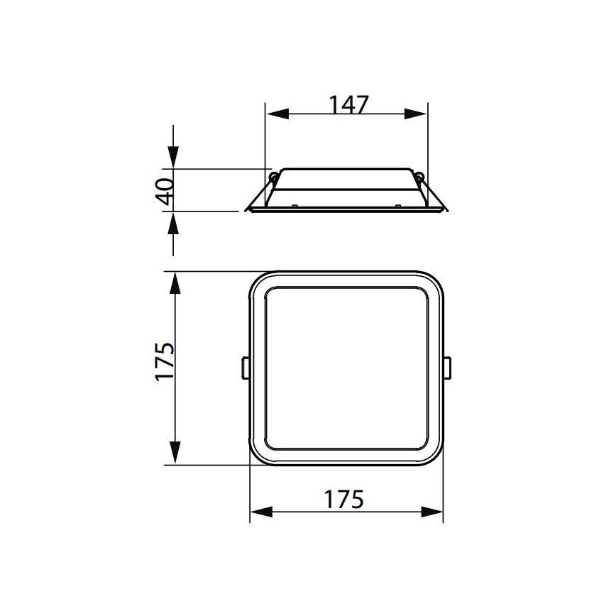 Philips - LED upotettava valo LEDINAIRE SLIM LED/10,5W/230V