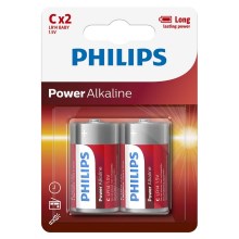Philips LR14P2B/10 - 2 kpl Alkaliparisto C POWER ALKALINE 1,5V