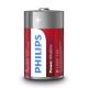 Philips LR20P2B/10 - 2 kpl Alkaliparisto D POWER ALKALINE 1,5V