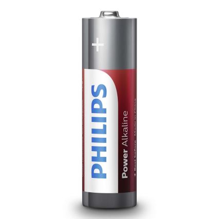 Philips LR6P4B/10 - 4 kpl AA-alkaliparisto POWER ALKALINE 1,5V 2600mAh