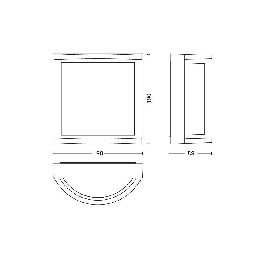 Philips Massive - LED-ulkoseinävalaisin LED / 12W / 230V IP44