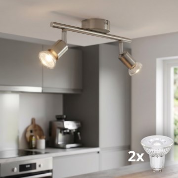 Philips Massive - LED-kohdevalaisin 2xGU10/50W/230V