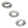 Philips - PERIDOT upotettava valaisin, setti 3 kpl, 1xGU10/7W/230V, hopea