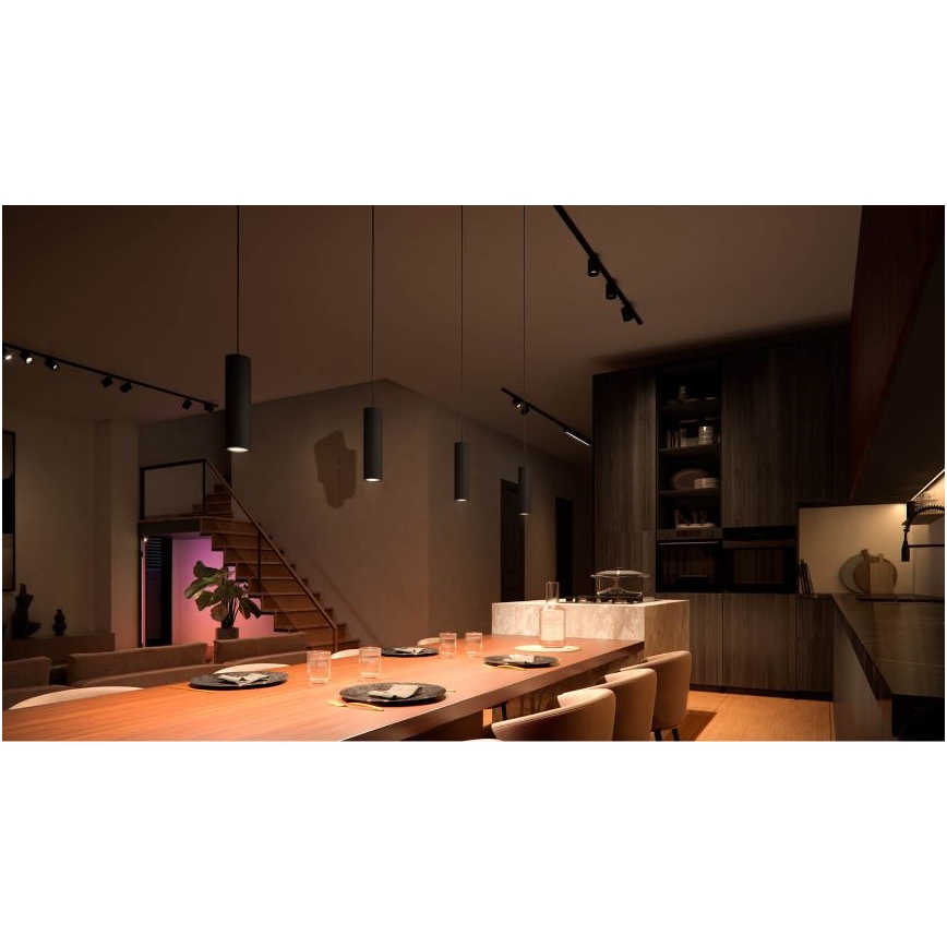 Philips - LED RGB himmennettävä riippuvalaisin kaapelilla Hue PERIFO kiskojärjestelmään LED RGB/5,2W/24V 2000-6500K