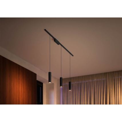 Philips - LED RGB himmennettävä riippuvalaisin kaapelilla Hue PERIFO kiskojärjestelmään LED RGB/5,2W/24V 2000-6500K