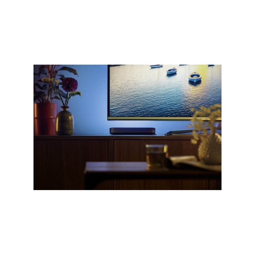 Philips - Laajennussarja LED RGB Himmennettävä pöytävalaisin Hue PLAY LED/6W/230V musta