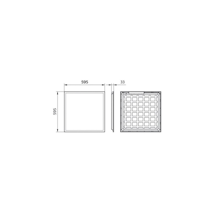 Philips Pila - LED-alakattopaneeli LED/40W/230V 60x60 cm UGR22