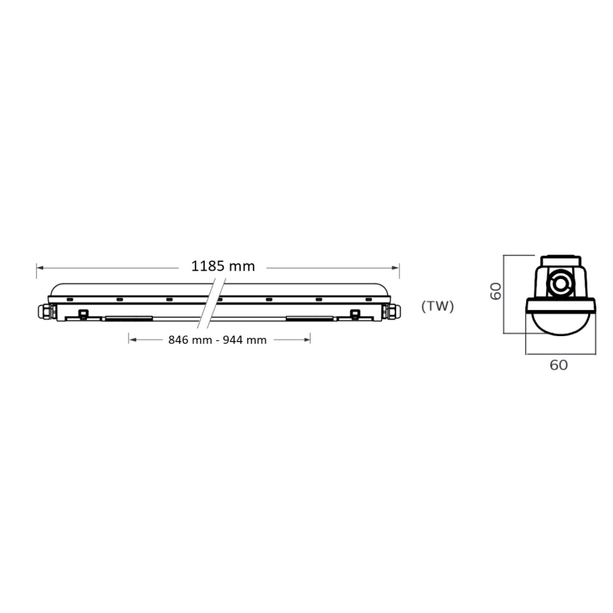 Philips Pila - tekninen LED-putkivalaisin LED/40W/230V 120 cm IP65