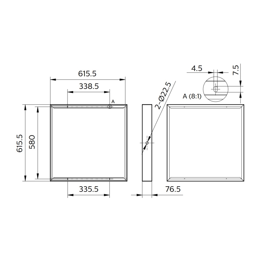 Philips - Pinta-asennussarja LEDINAIRE- ja CORELINE-paneeleille